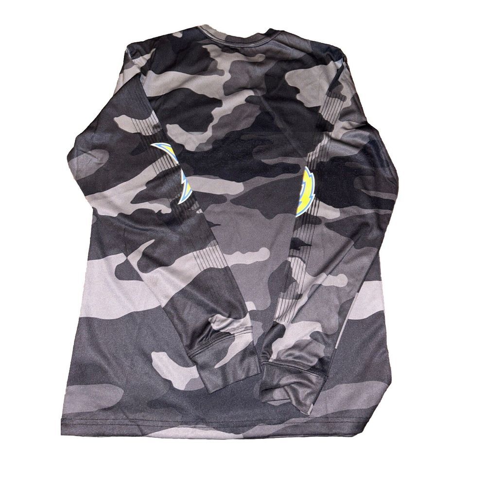 Los Angeles Chargers Logo Camo Long Sleeve Shirt NFL Team Apparel Men Size Small - Picture 6 of 6
